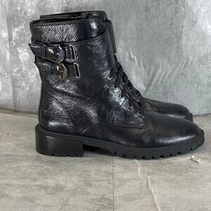 Vince Camuto Black Combat Boots